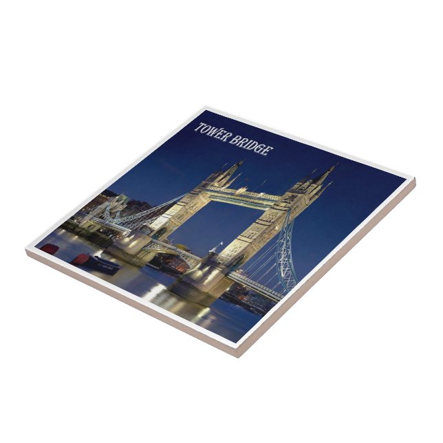 ENG080  LONDON TOWER BRIDGE, England, Tile (Side)