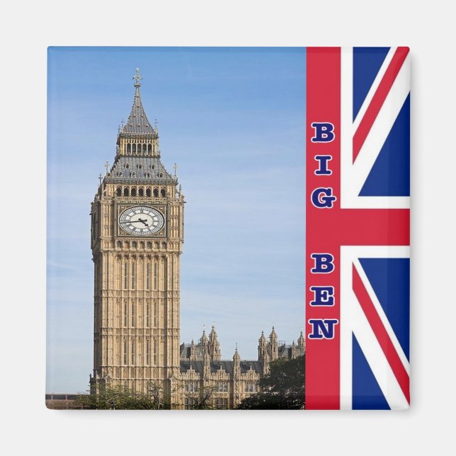 ENG095 LONDON BIG BEN, England, Fridge Magnet (Front)