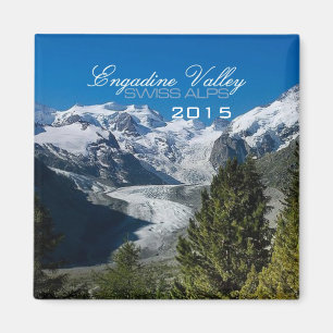 Engadine Valley Swiss Alps Magnet Change Year