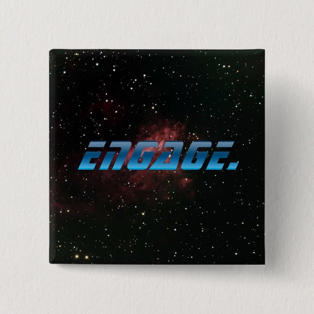 Engage 2 Inch Square Button (Front)