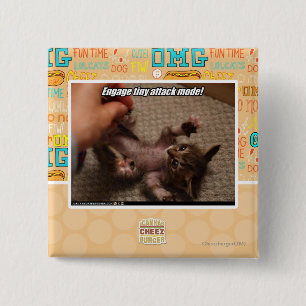 Engage tiny attack mode! 2 inch square button