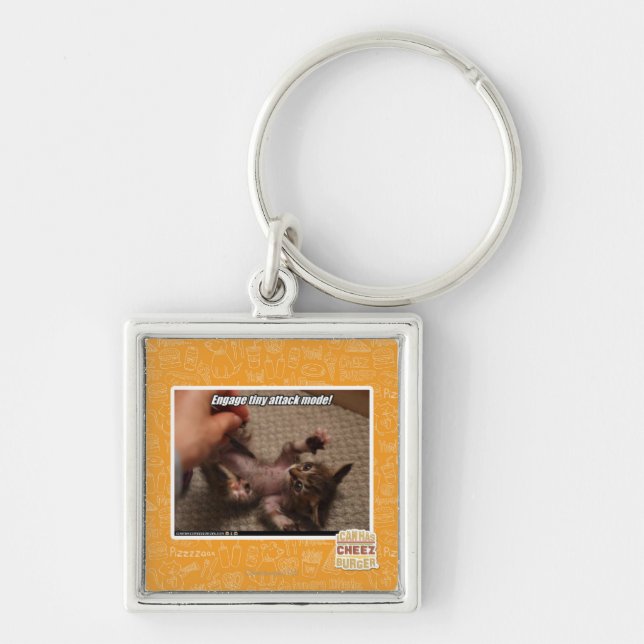 Engage tiny attack mode! keychain (Front)