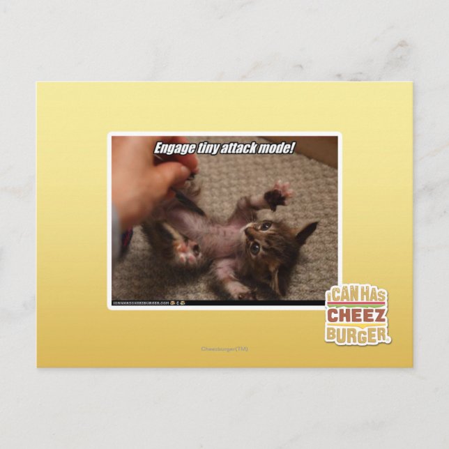 Engage tiny attack mode! postcard (Front)