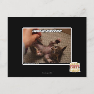 Engage tiny attack mode! postcard