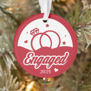 Engaged 2025 The Beginning of Forever Personalized Ornament