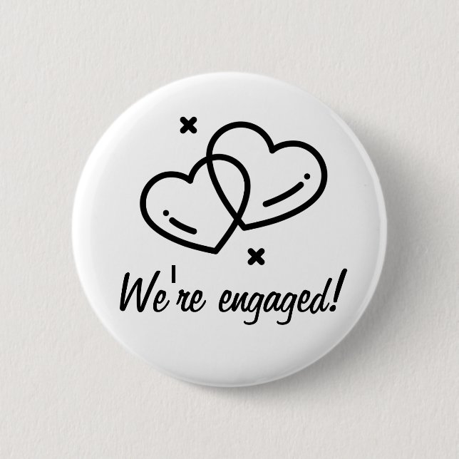Engaged! 2 Inch Round Button (Front)
