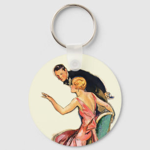 Engaged Couple Keychain