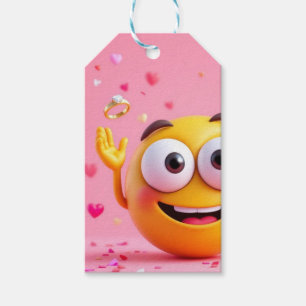 Engaged Emoji Gift Tags