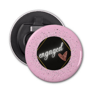 Engaged Glam Pastel Bottle Opener
