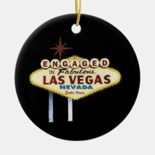 Engaged in Las Vegas Ornament