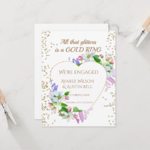Engagement All that glitters is a gold ring  Card