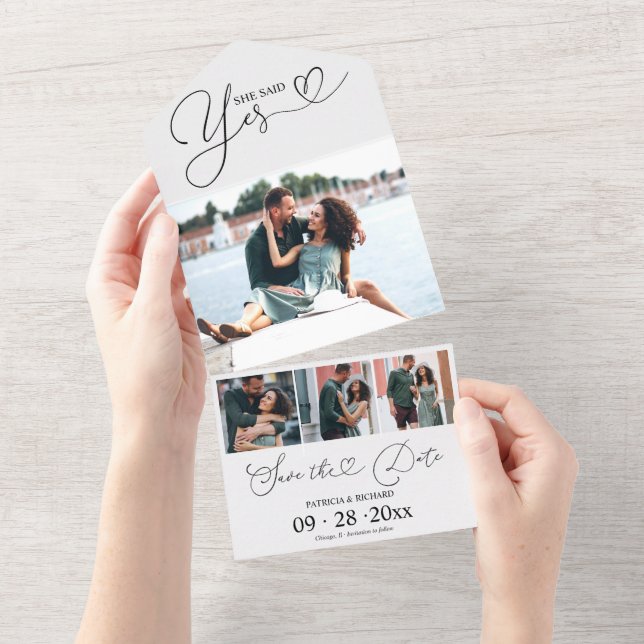Engagement Announcement And Save The Date (Tearaway)