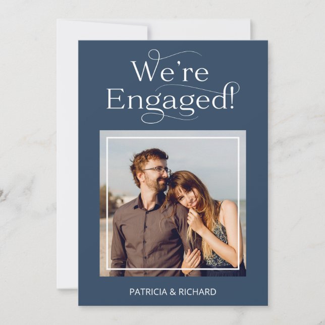 Engagement Announcement And Save The Date Photo (Front)