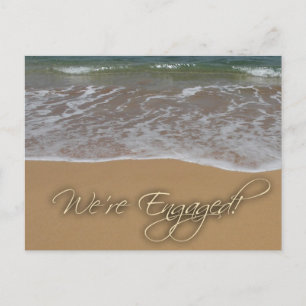 Engagement announcement - by the beach