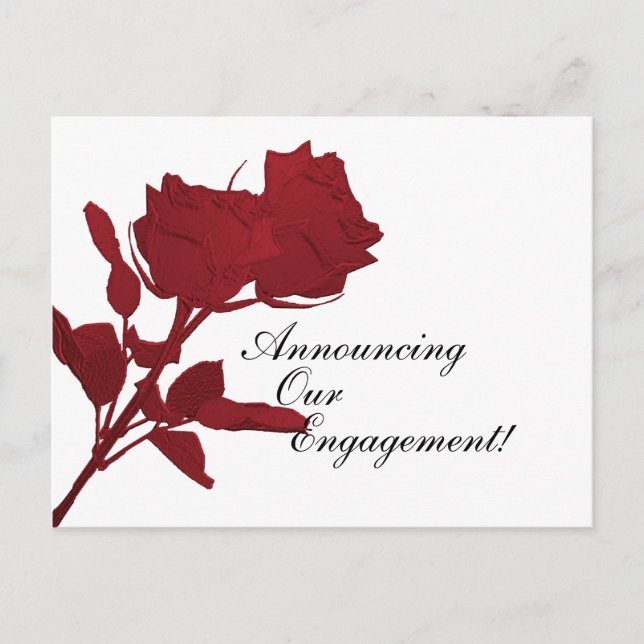 Engagement Announcement Post Card (Front)