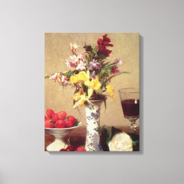 Engagement Bouquet Canvas Print (Front)