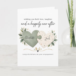 Engagement Card for Couple Wishing You Both Love