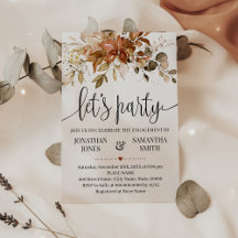 Engagement Celebration Fall Autumn Wedding