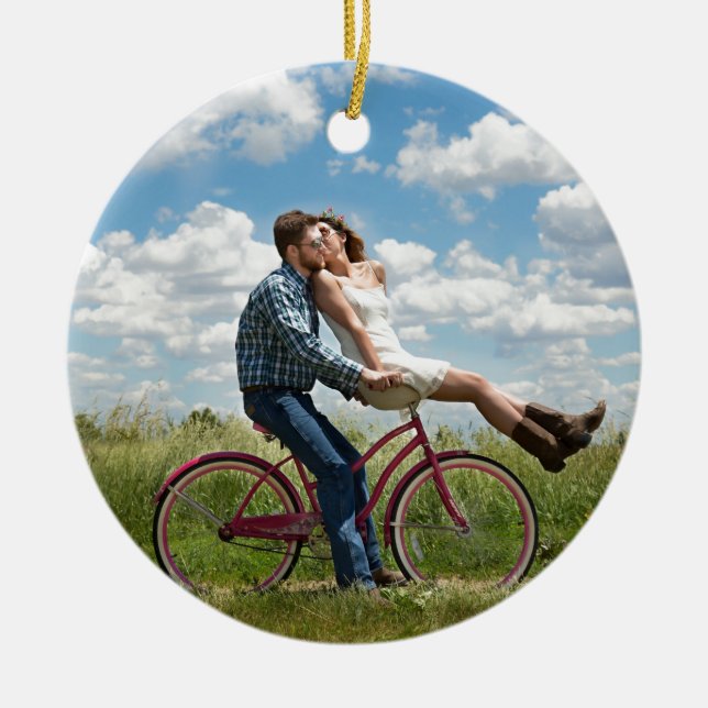 engagement ceramic ornament (Front)