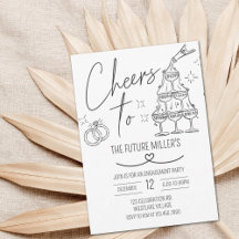 Engagement, Cheers, Modern, wedding