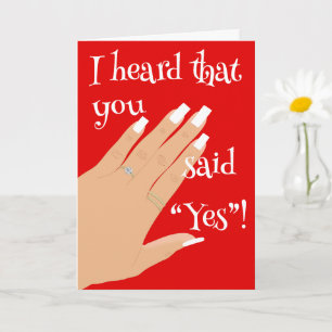Engagement Congratulations Greeting Card
