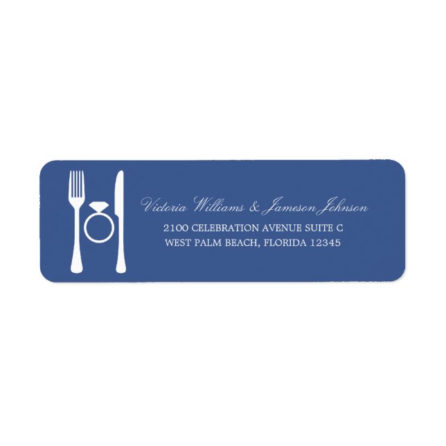 ENGAGEMENT DINNER | ADDRESS LABELS (Front)
