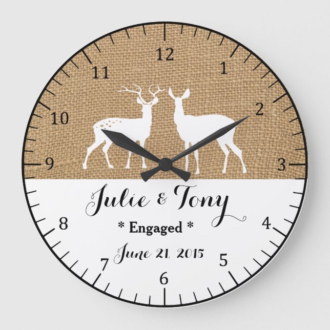 Engagement Gift Engagement clock (Front)