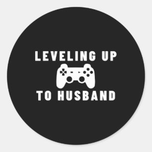 Engagement Gift For Groom Husband Bachelor Party G Classic Round Sticker