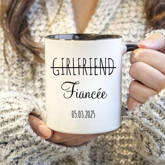 Engagement Gift for the Couple, Girlfriend Fiancee Mug (Creator Uploaded)
