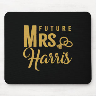 Engagement Gift For Women Bride Future Mrs. Harris Mouse Pad