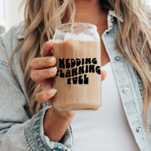 Engagement Gifts For Bride To Be Retro Font Funny Can Glass
