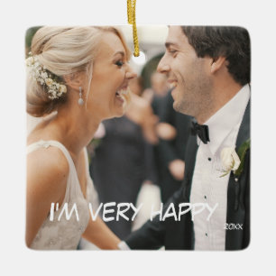 Engagement Gifts for Couples 2024 Christmas Ceramic Ornament