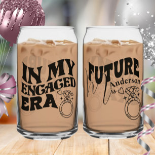 Engagement Gifts for Her / Future Bride to be Can Glass