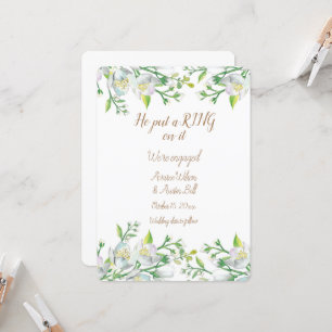 Engagement He Put A Ring On It  Card