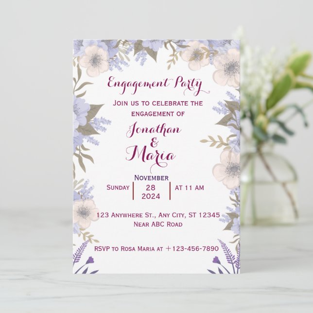 Engagement  invitation (Standing Front)
