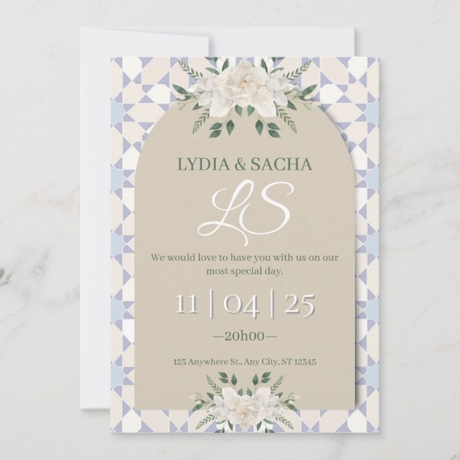 Engagement Invitation Card (Devant)