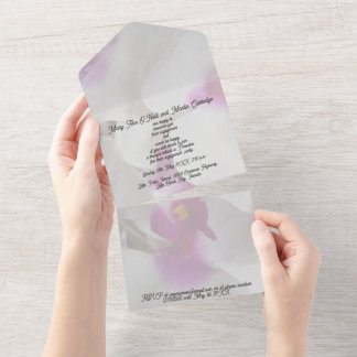 Engagement Invitation Party Orchids Photo