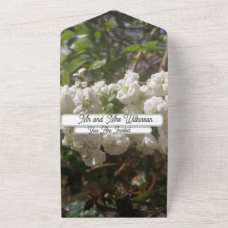 Engagement Invitation Party White Flowers Photo