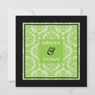 ENGAGEMENT INVITATIONS :: damask colours 1