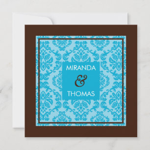 ENGAGEMENT INVITATIONS :: damask colours 4