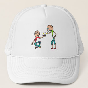 Engagement Marriage Proposal Trucker Hat