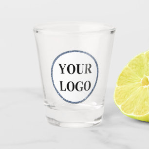 Engagement Modern Unique Personalized Add Logo Shot Glass