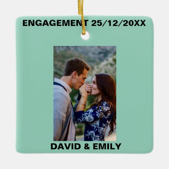 ENGAGEMENT ORANAMENT CERAMIC ORNAMENT (Front)
