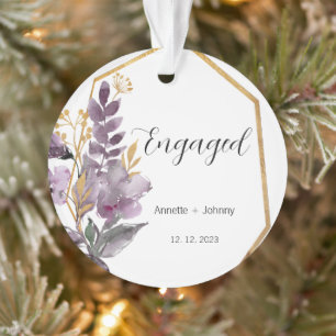 Engagement Ornament, Engaged Ornament, Bridal Ornament