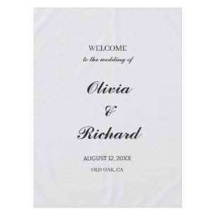 Engagement Party Decor, Rehearsal Dinner Reception Tablecloth