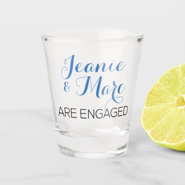 Engagement Party Favour  Shot Glass (Front)