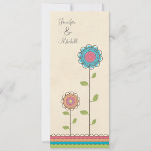 Engagement Party Happy Colourful Flowers Invitatio Invitation