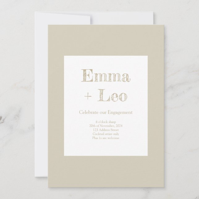 Engagement Party  Invitation