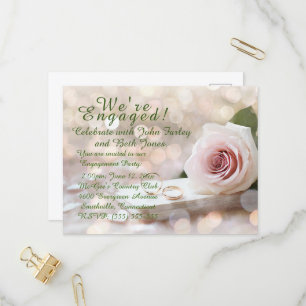 Engagement Party Invitation Postcard