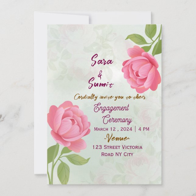 Engagement Party Invitations  (Front)